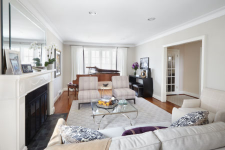 Luxurious Purple & Grey Living Room view 2