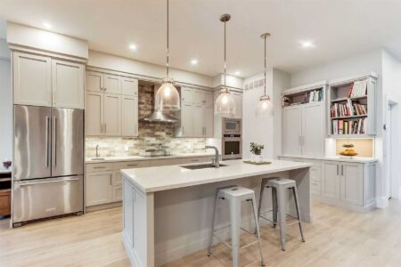 Shaker Grey Kitchen Modern Fixtures Refined By Design